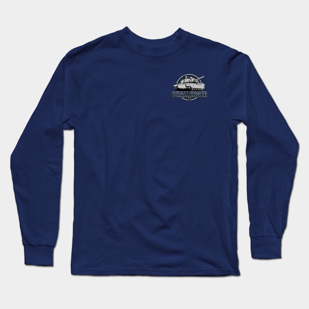 Challenger 2 Tank (Small logo) Long Sleeve T-Shirt by TCP